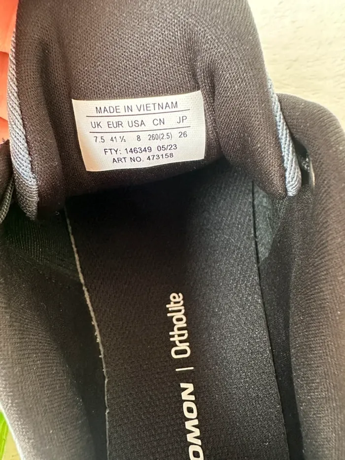 Salomon supercross 4 pour homme taille 41 1/3 neuf - photo numéro 9