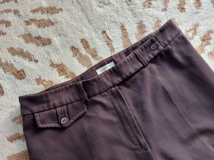 Pantalon tailleur marron jambes évasées femme 42 - photo numéro 4