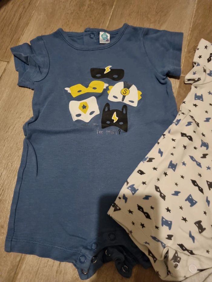 Lot de 3 combishorts 6 mois - photo numéro 3