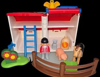 123 playmobil ferme transportable 6778 complète
