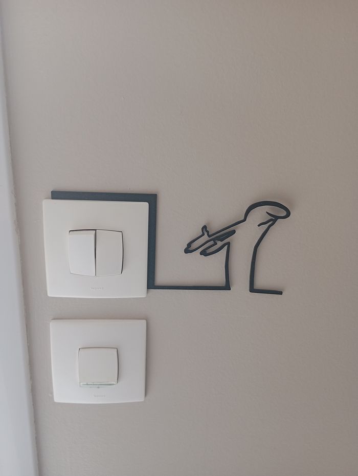 Décoration murale interrupteur