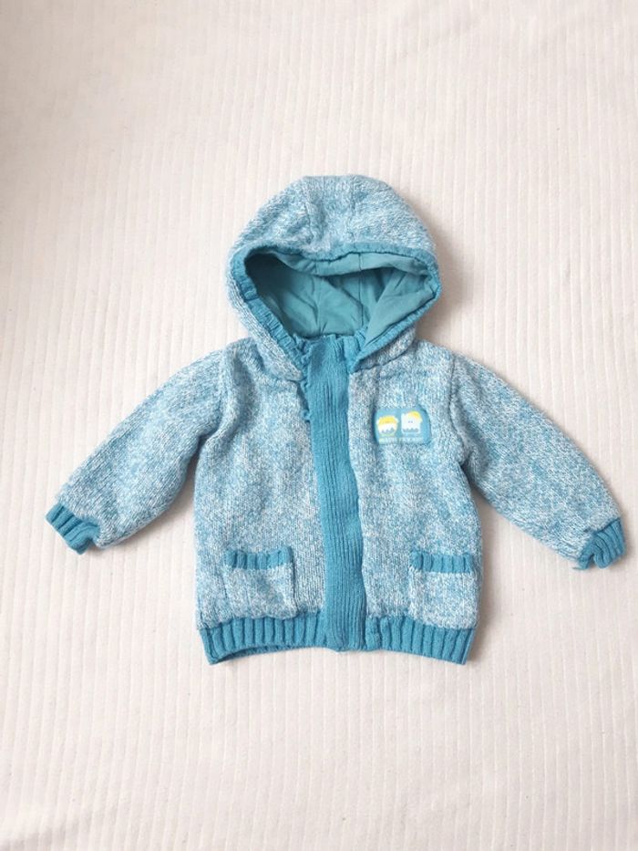 Gilet zippé à capuche Obaïbi 18 mois