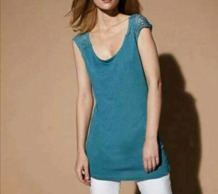 Tee-shirt à mancherons T46/48 - photo numéro 5