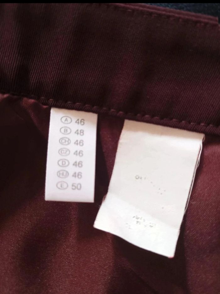 Jupe longue bordeaux fendu Yessica femme taille 46/48 - photo numéro 5