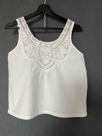 Top débardeur brodé 80s voir mensurations