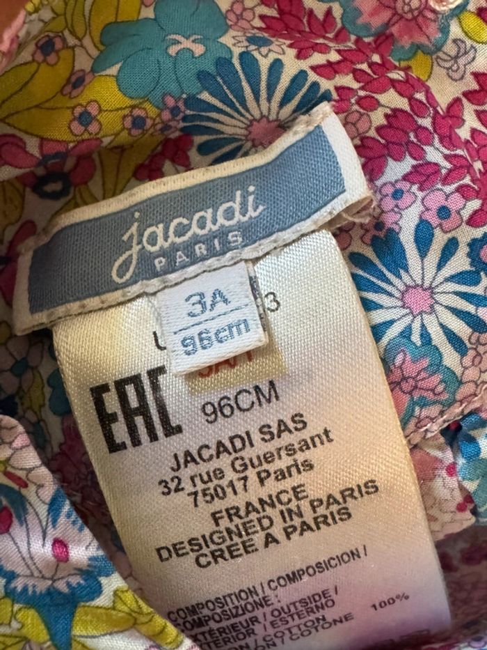 Magnifique blouse jacadi Liberty fille 3 ans parfait état - photo numéro 4