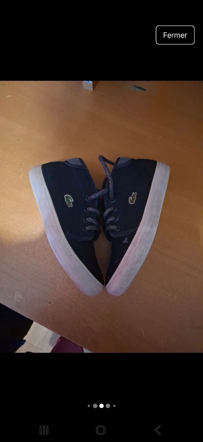 Chaussures garçon lacoste pointure 26 - photo numéro 4