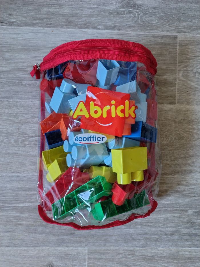 Gros lot de 58 grosses briques de construction Abrick Ecoiffier - photo numéro 1