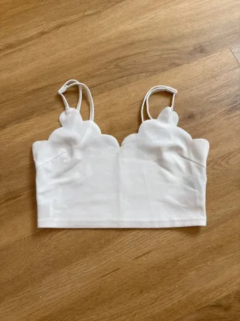 Top bustier blanc