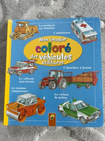 Livre mon imagier coloré des véhicules utilitaires neuf