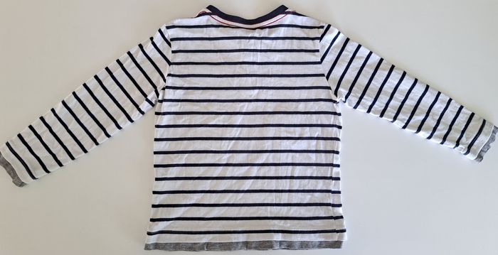 T-shirt marinière ML garçon 5 ans BE - photo numéro 3