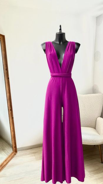 Superbe combi mauve fabriquée en France dos nu multi positions