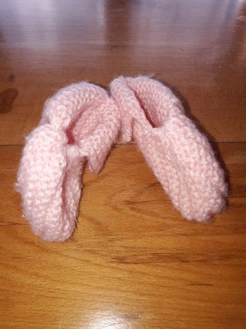 Chaussons handmade roses