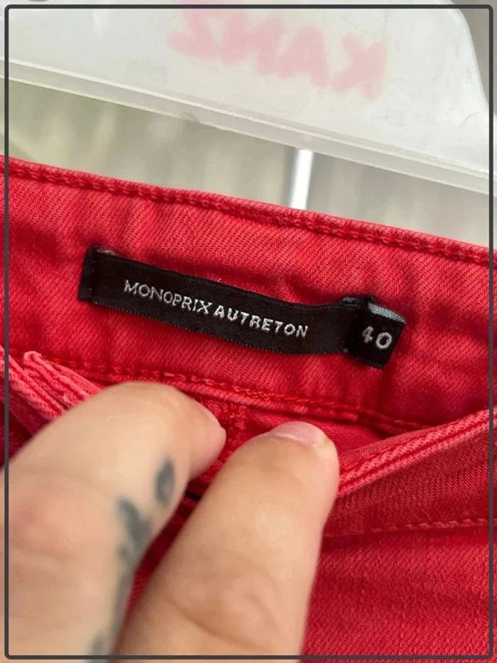Jeans taille 40 marque Monoprix autre ton - photo numéro 3