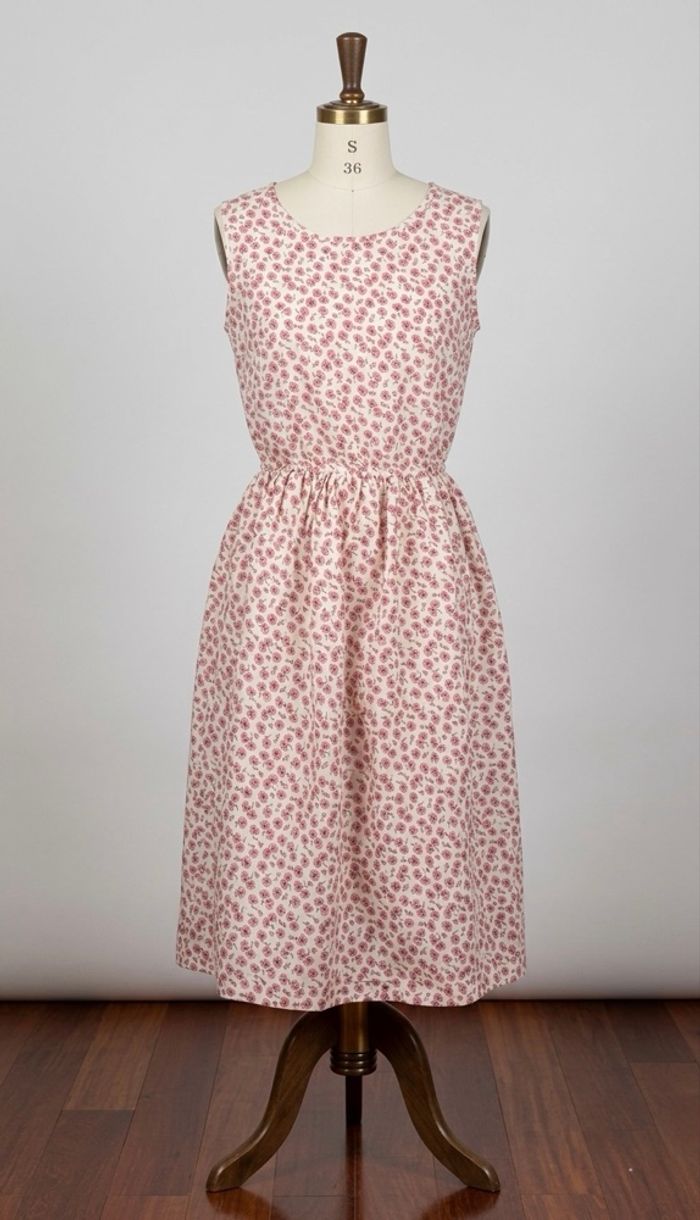 ASSUILI - Robe fleurie en Soie et Coton - Taille 36 - Rose/Beige - Neuve - photo numéro 1