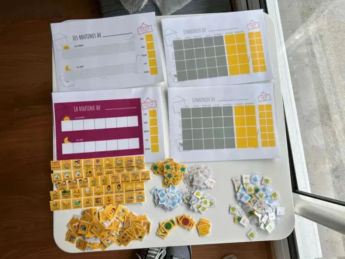 Lot fiches routines