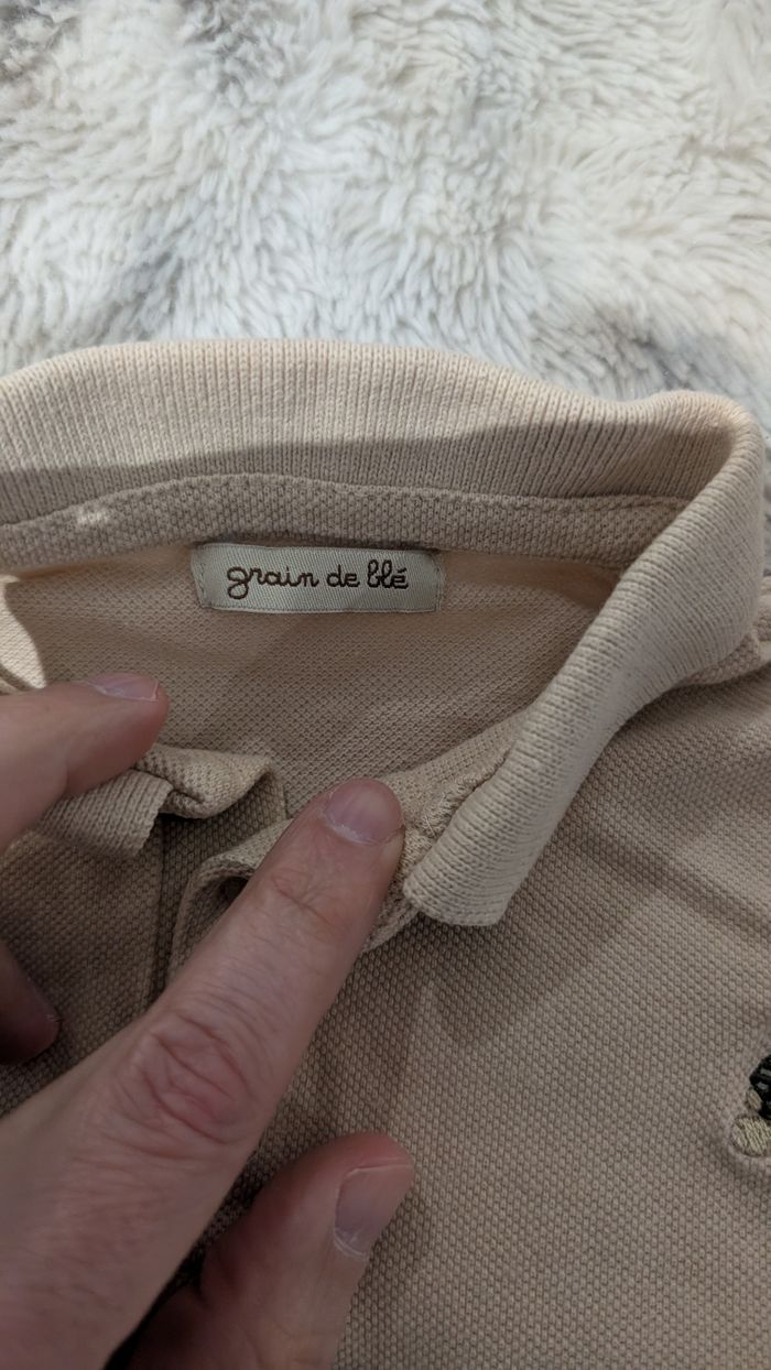 Polo Grain de Blé taille 6 mois - photo numéro 4