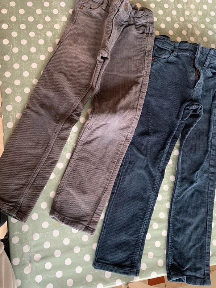 Lot 2 pantalons velour Kiabi 6 ans