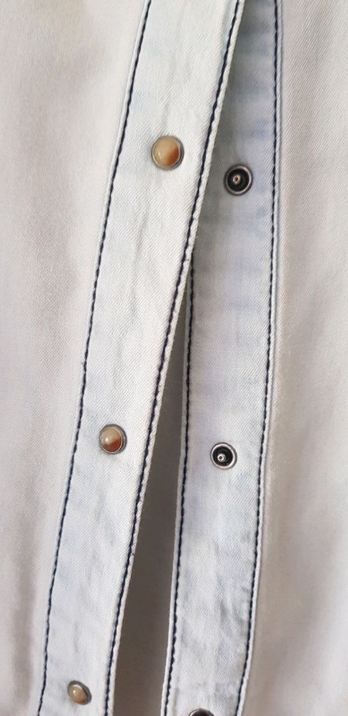 chemise imitation jeans - photo numéro 3