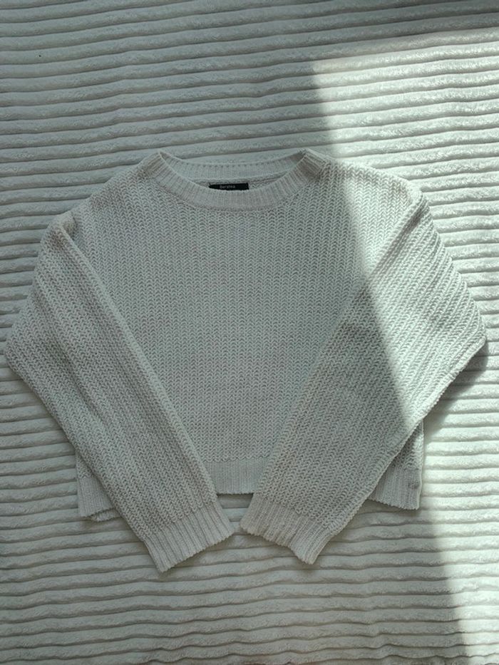 Pull blanc Bershka