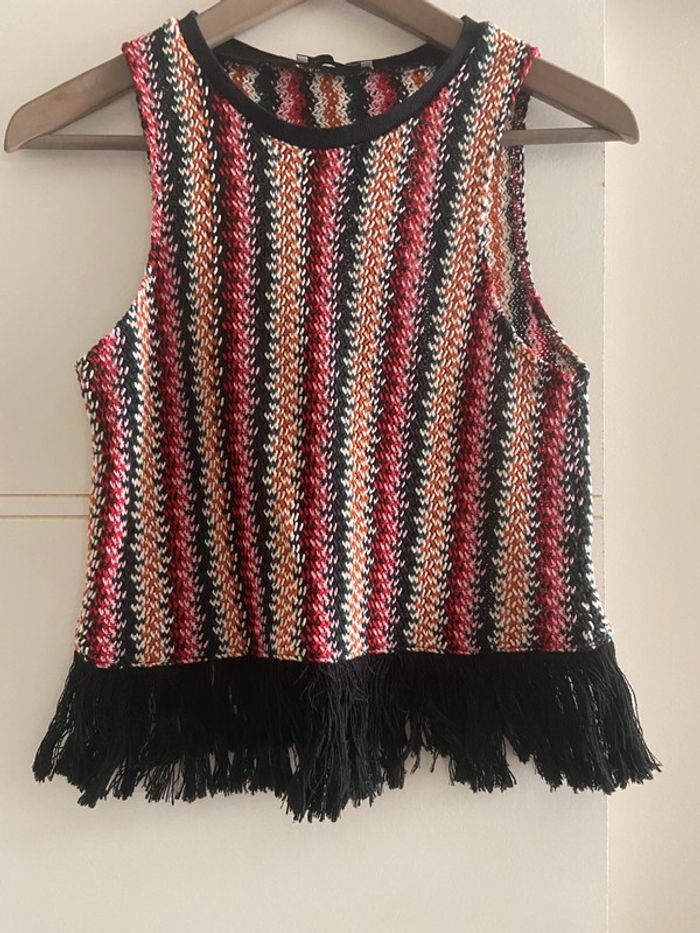 Debardeur en maille crochet Zara