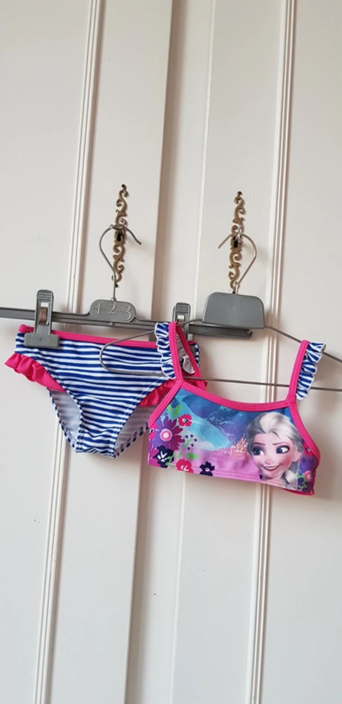 Maillot de bain reine des neiges 3 ans