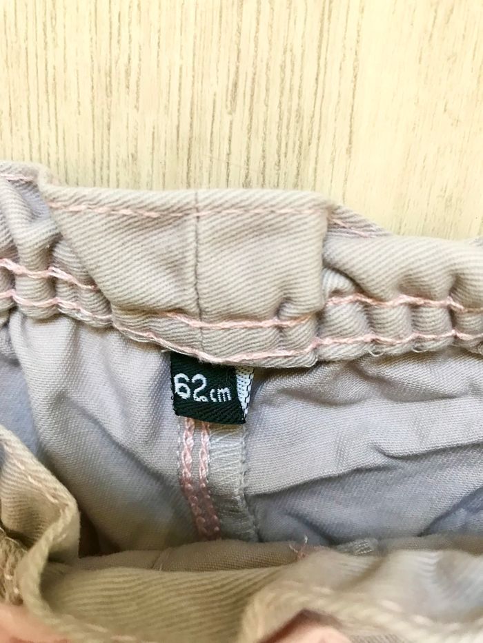 Pantalon toile taupe 3 mois - photo numéro 3