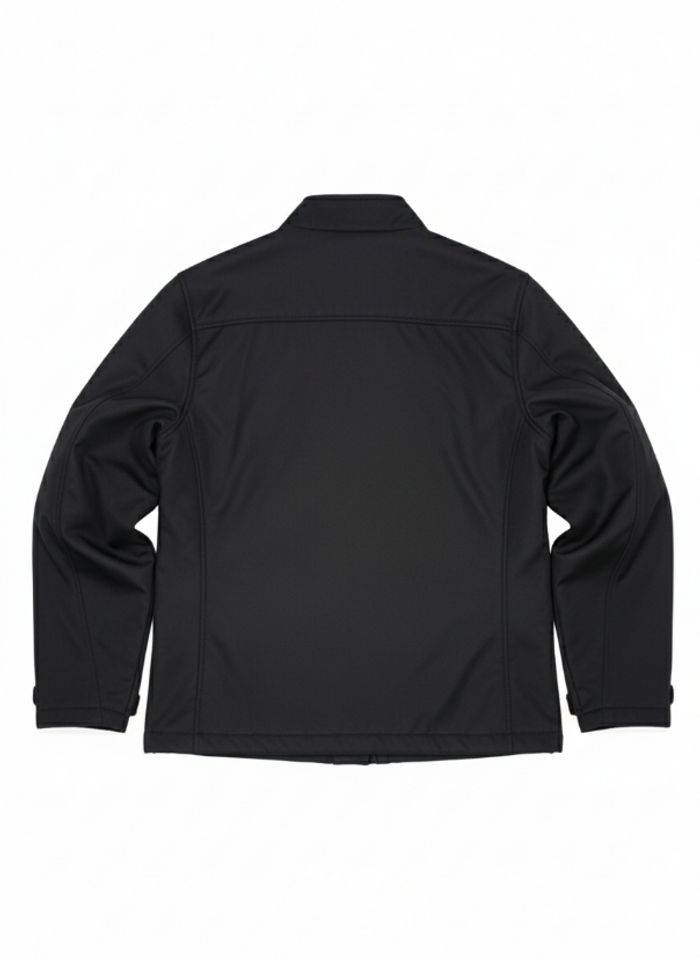 Veste softshell noire à fermeture bleue – Taille S – Imperméable, coupe-vent, légère - photo numéro 3
