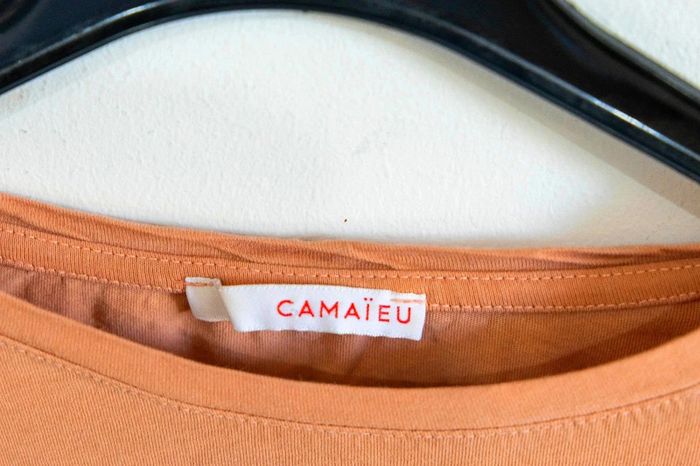 C50 t-shirt Abricot camaïeu 38 - photo numéro 3