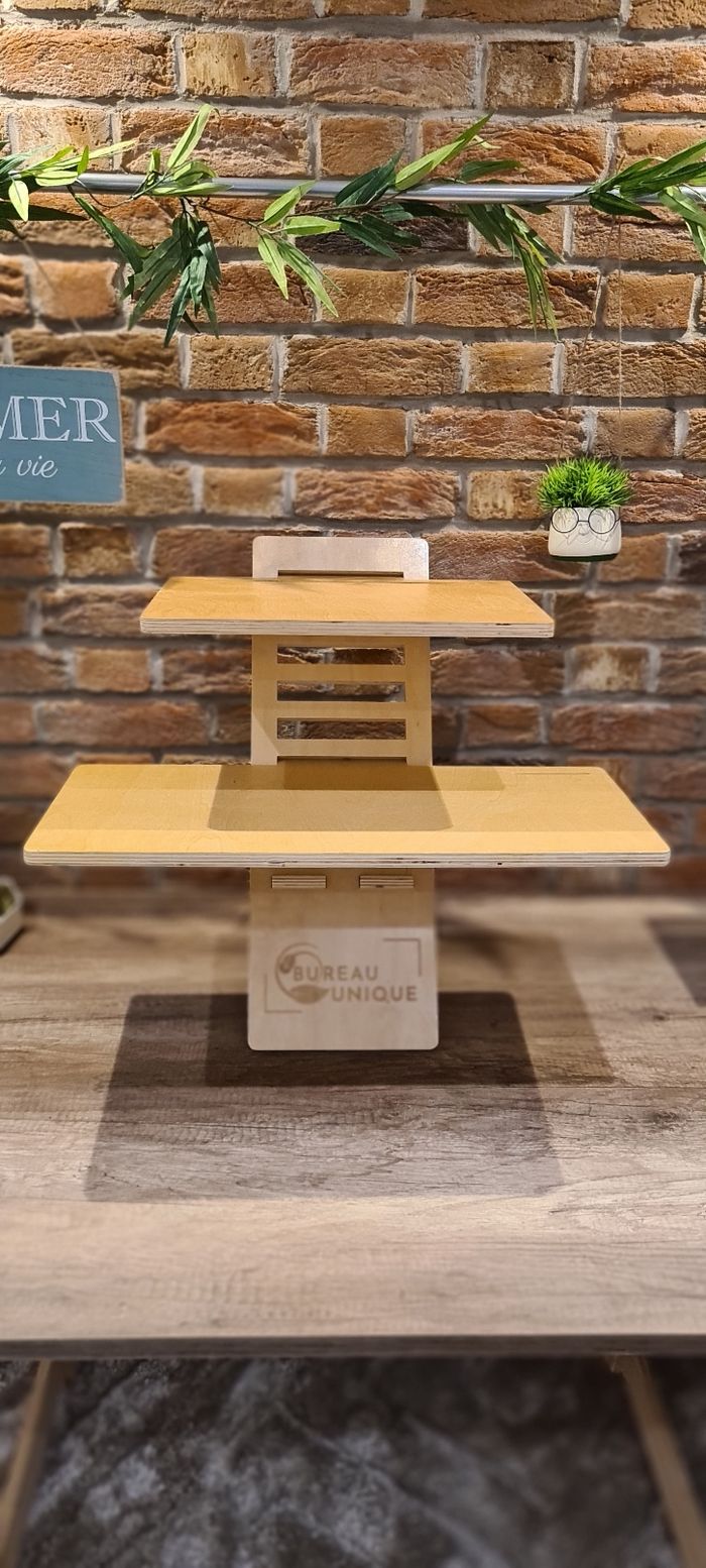 Support bois réglable pour travailler assis debout - photo numéro 7