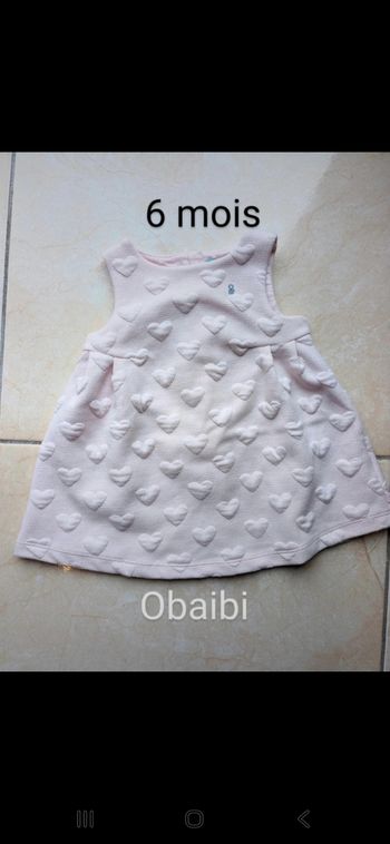 Robe rose pâle Obaibi