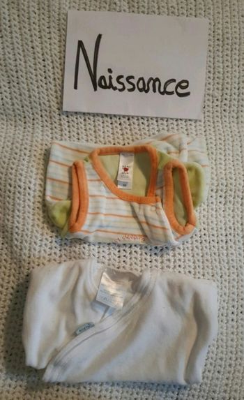Lot 2 pyjama naissance