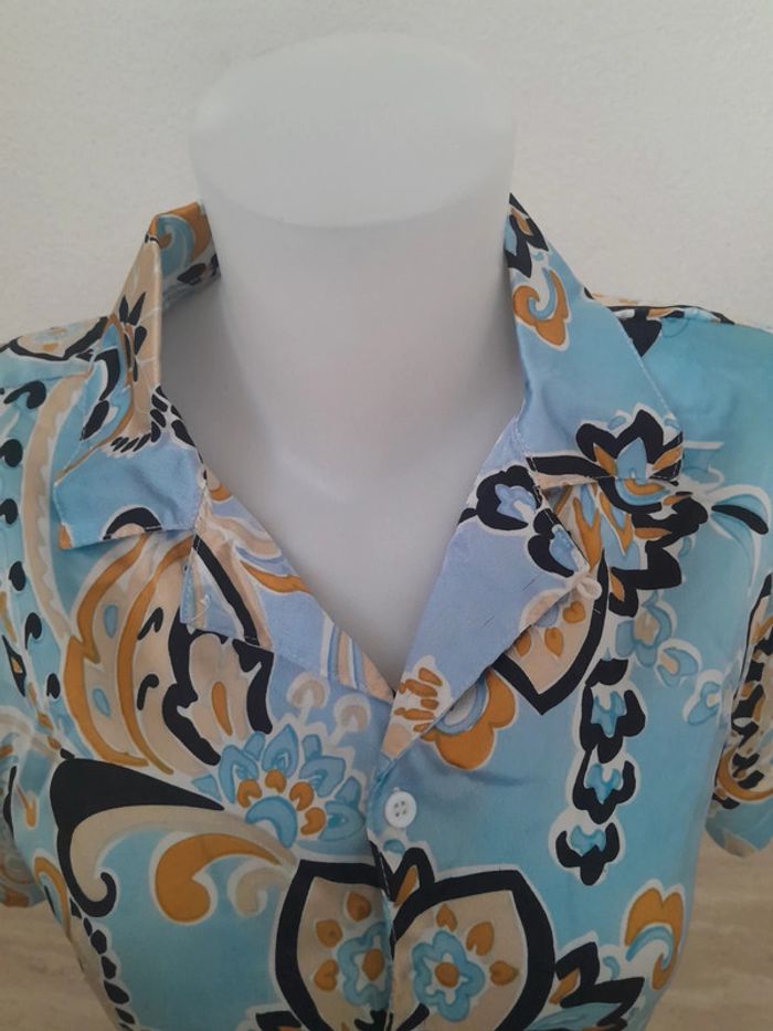 Chemise vintage 💫Satiné 💫taille 38 - photo numéro 4
