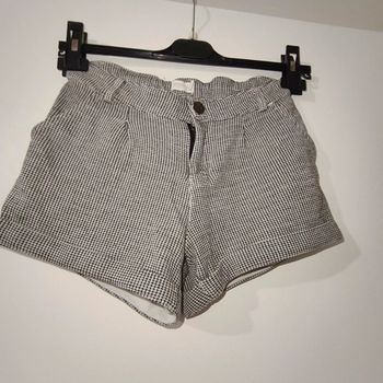 Short à Motifs Quadrillage – Noir et Gris – Orchestra – Enfant – 10 ans