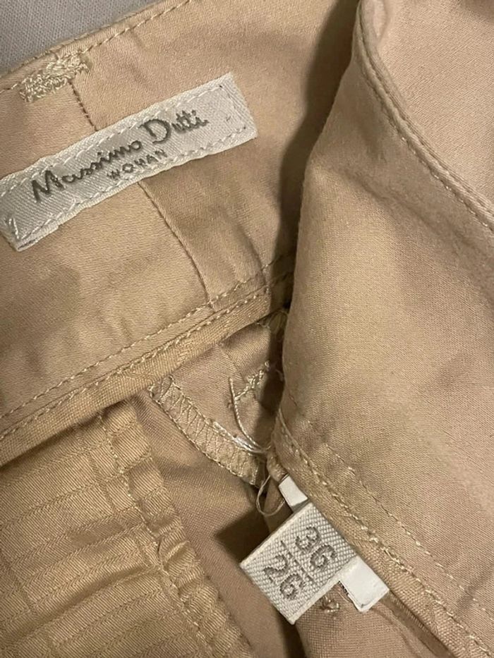 Pantalon Massimo Dutti crème - photo numéro 6