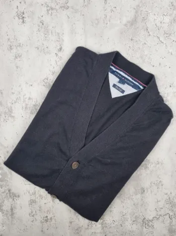 Cardigan noir Tommy Hilfiger – Taille M Homme