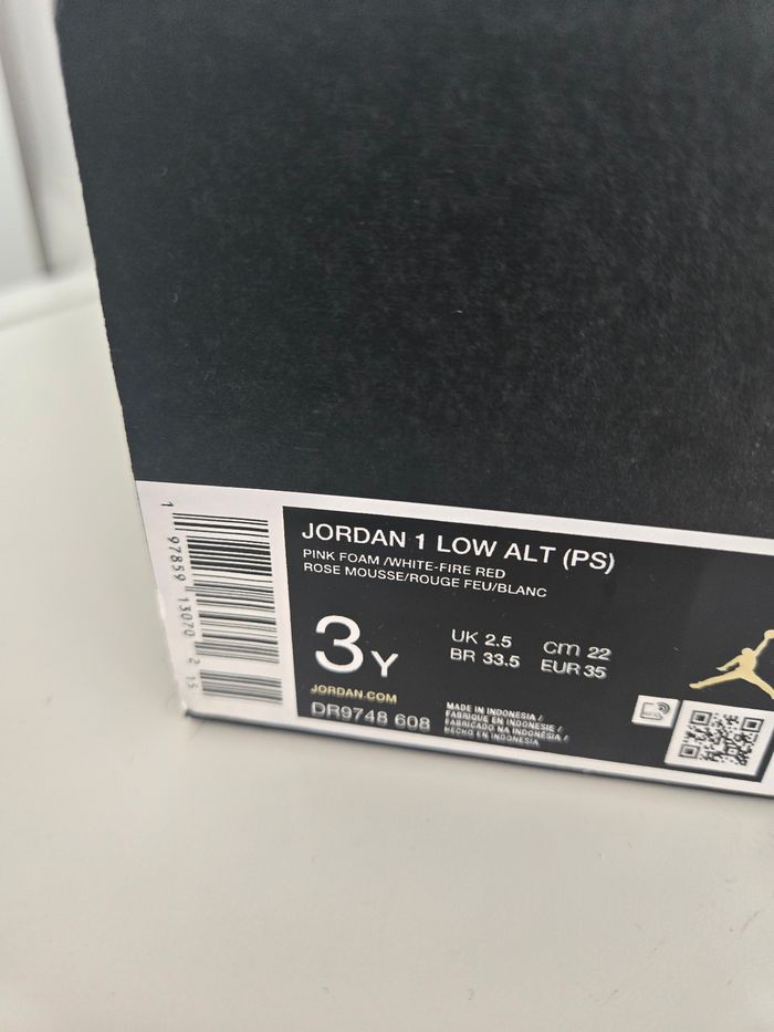 Nike Jordan 1 low taille 35 neuves blanc rose - photo numéro 8