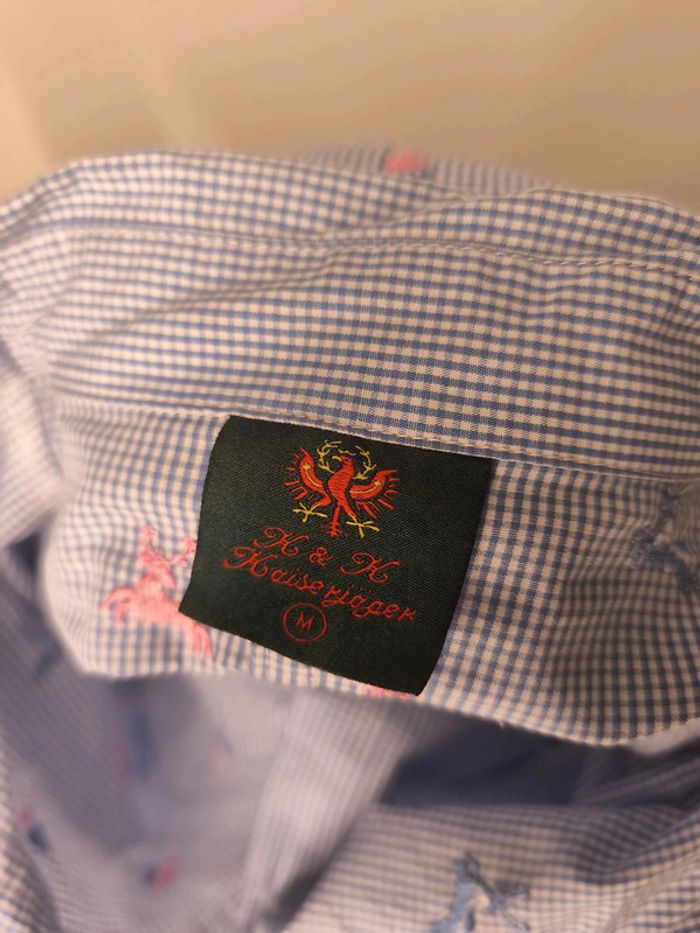 Chemise K&K Kaiserjäger Femme Taille M Bleu Rayé - photo numéro 7
