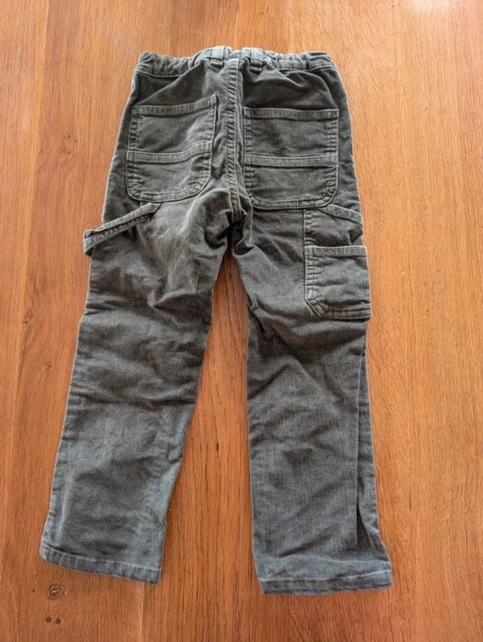 Pantalon velours kaki, 4 ans garçon - photo numéro 2