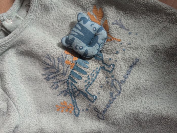 Pyjama velours bleu clair Sweet Dreams 12 mois - photo numéro 2
