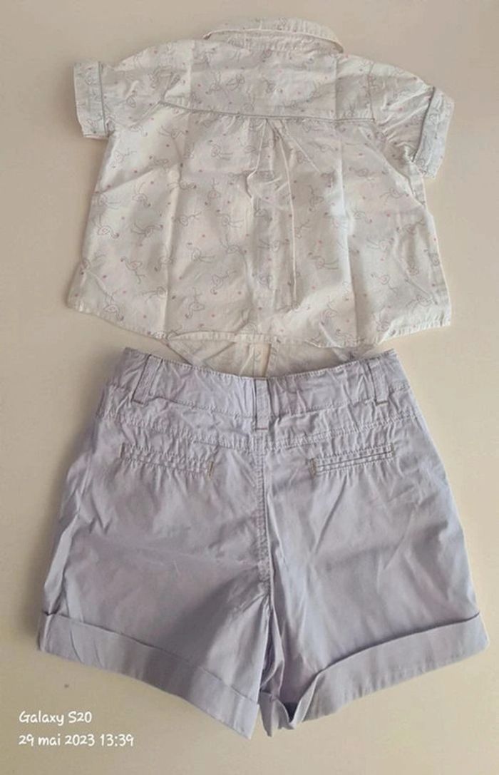 Ensemble short et chemise mc 5/6A - photo numéro 2