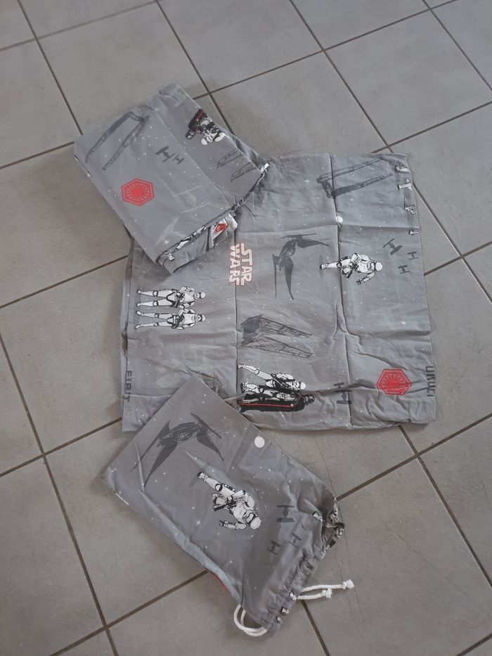 Ensemble lit enfants couette taie d'oreiller star wars
