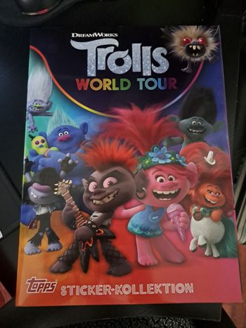 Album vierge stickers Les Trolls 2 panini Allemand