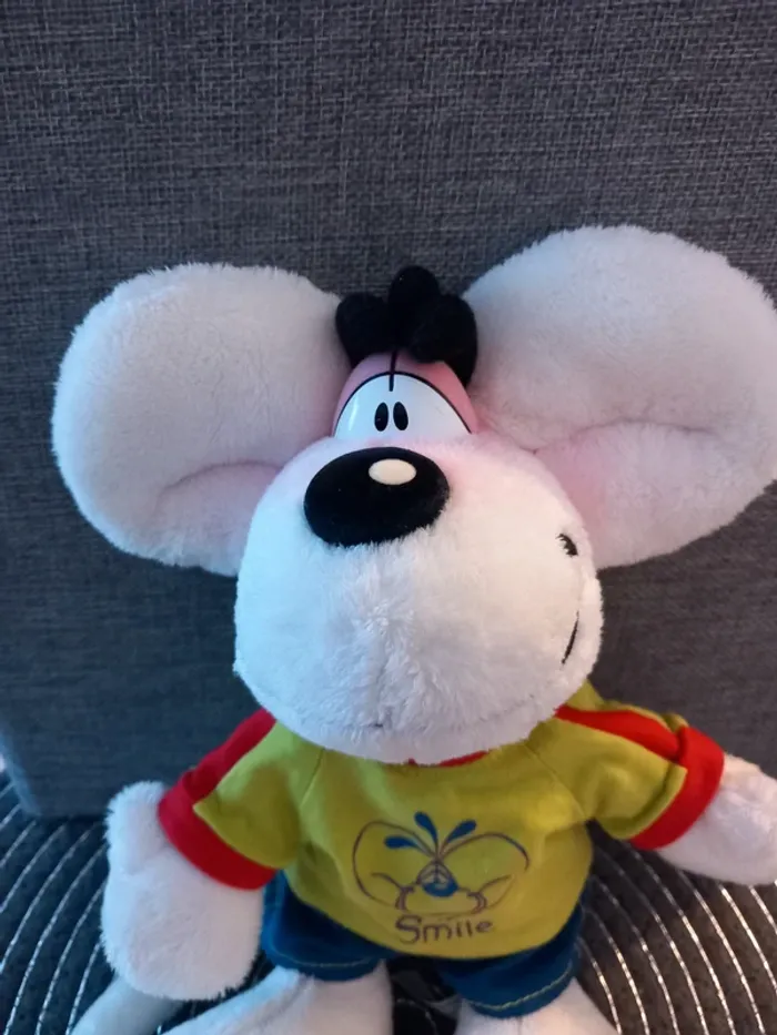 Peluche diddl smile avec short et t-shirt 33cm - photo numéro 3