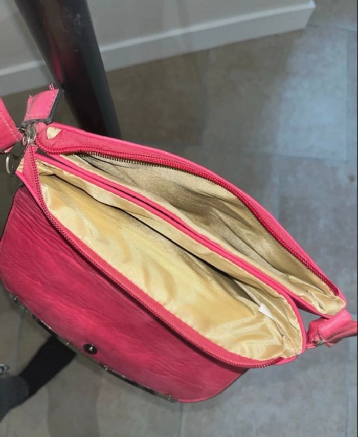 Sac en bandoulière rose - photo numéro 2