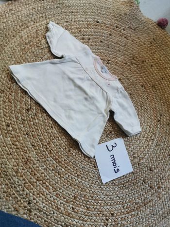 Haut manches longues 3 mois