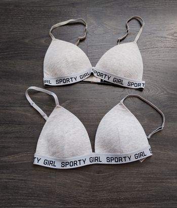 Soutien gorge gris clair 85A 12/14 ans Kiabi