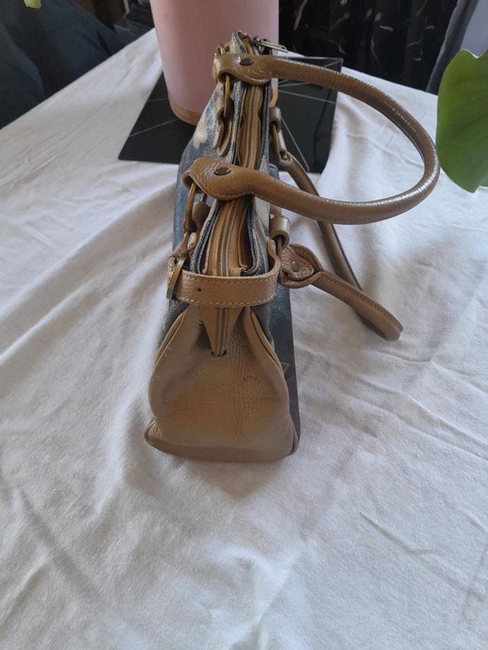 Très beau sac en cuir a motifs vintage Lancaster - photo numéro 4