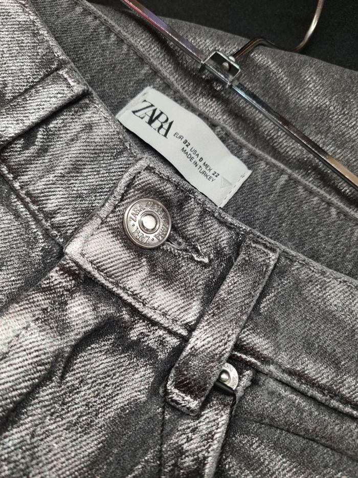 Jeans argenté zara - photo numéro 3