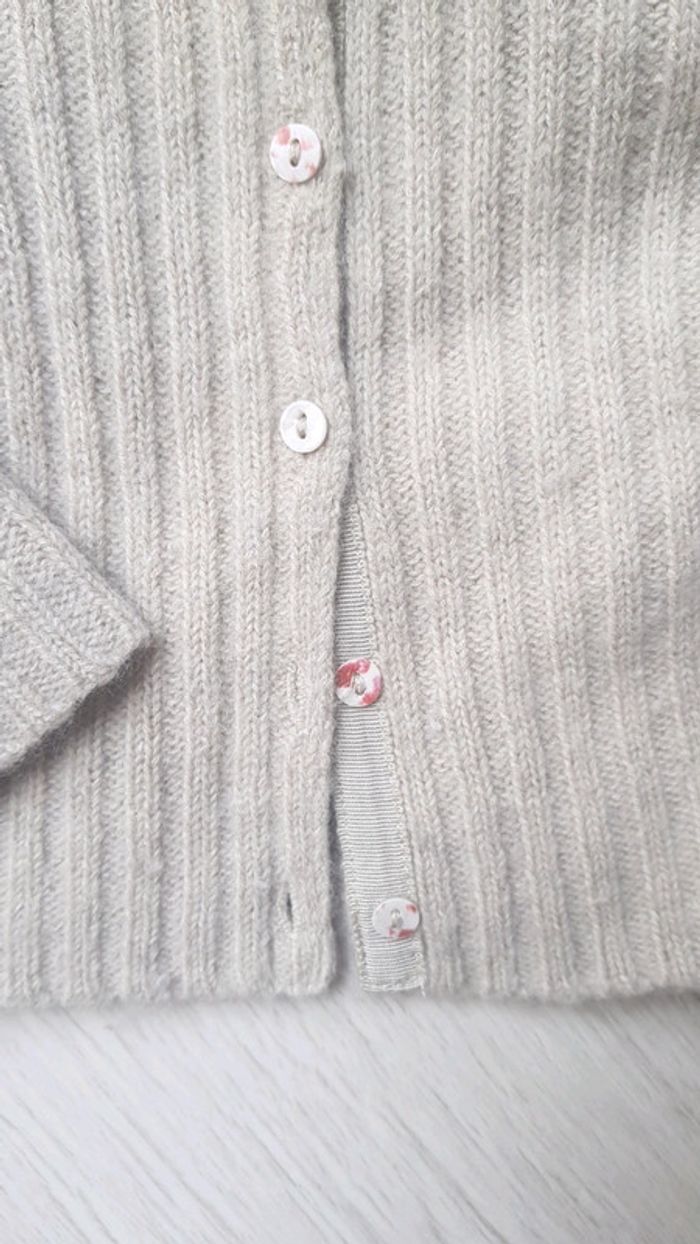 Superbe gilet fille bonpoint 12mois angora - photo numéro 2